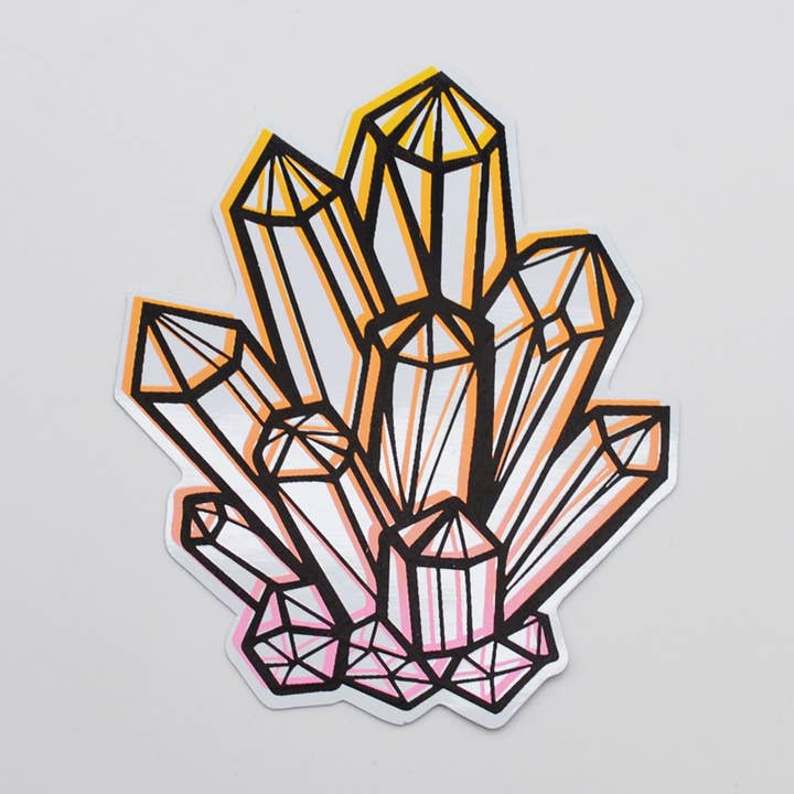 Grappe de cristal - Sticker pour la vente par Metal the Brand