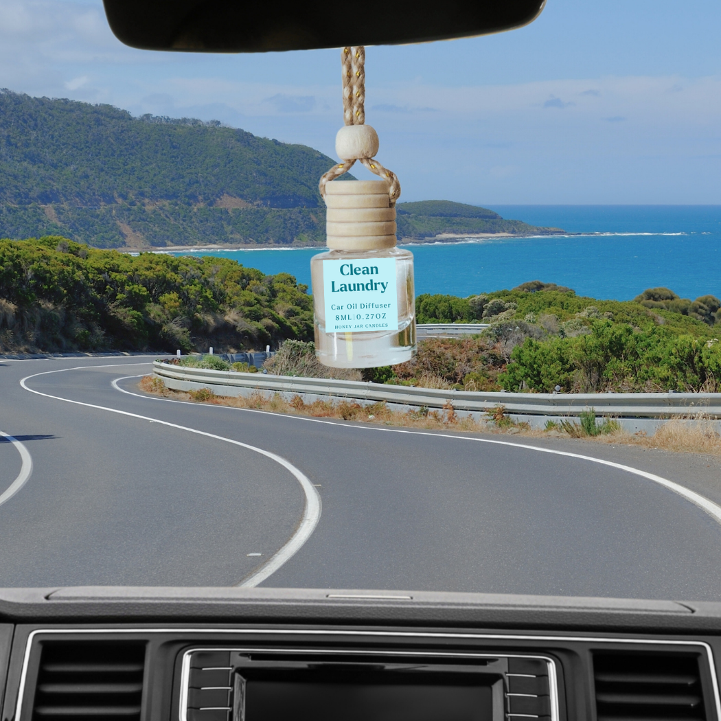 Honey Jar Creations - Wholesale Car Freshener - Unisex - Hanging Car Diffusers | Clean Laundry | Made in USA2