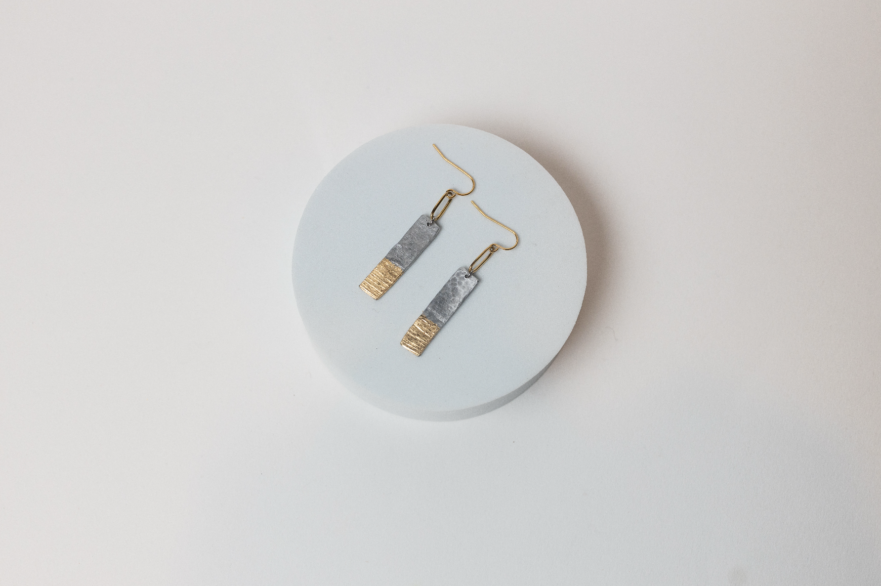 Mend on the Move - Wholesale Dangle Earrings - The Light Ahead Aluminum & Gold Plated Earrings2