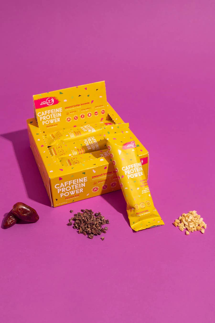 Jolt Performance - Wholesale Snack Bar - Caffeinated Protein Bar - Peanut Butter Brownie