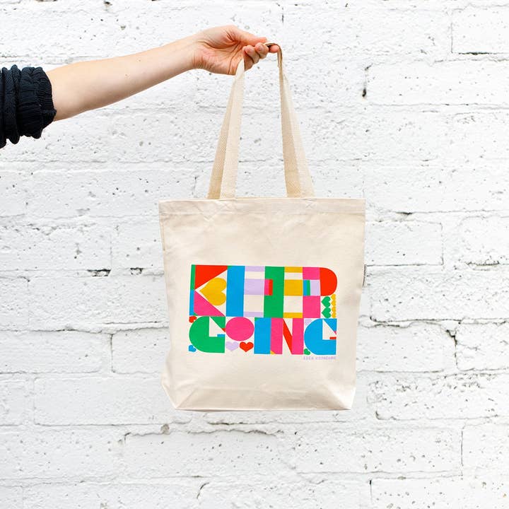 Lisa Congdon Art & Illustration - Wholesale Tote Bag - Unisex - Keep Going Canvas Tote1