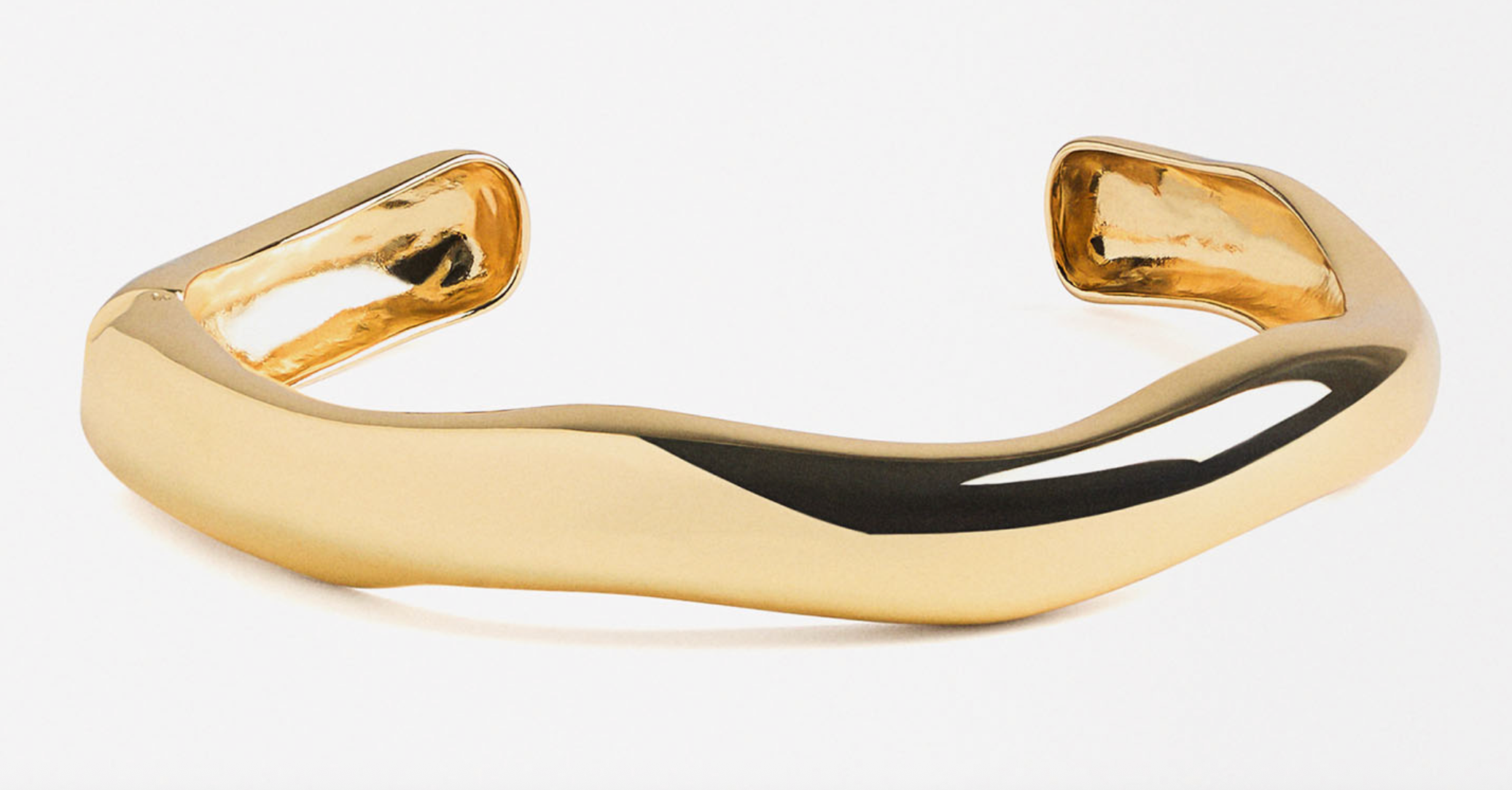 HoopLa – Engroshandel Manchetarmbånd – Redaktionel Wave Cuff Armring-14K Guld PVD- Genanvendt9