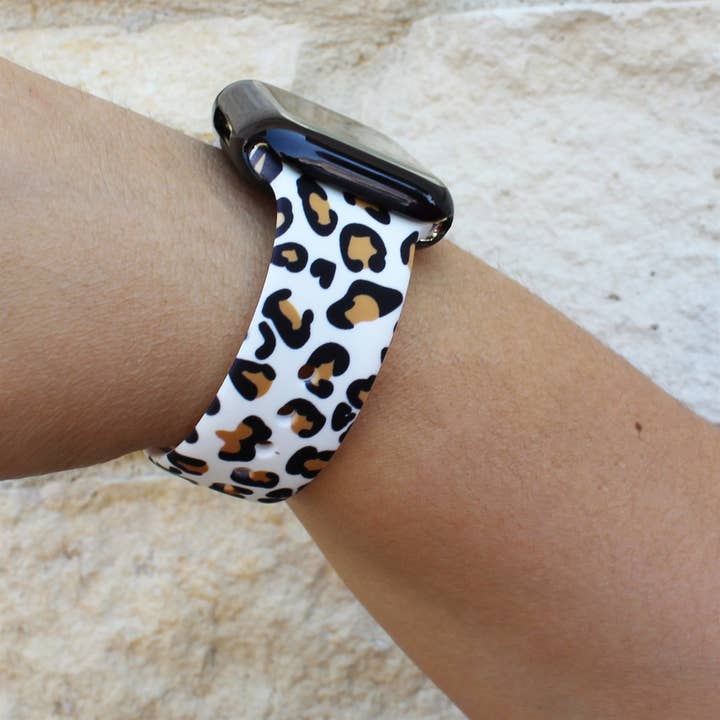 ShopTrendsNow - Wholesale Watch Band/Strap - Women's - Animal Themed Printed Silicone Bands Apple Watch