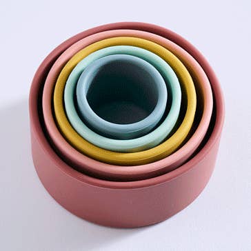 Milk Addict Silicone Stacking Cups for wholesale by Milk Addict