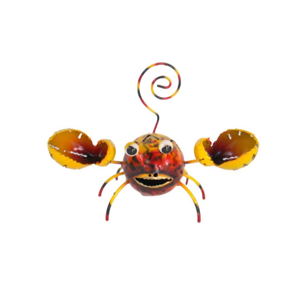 Shared Earth - Wholesale Decoratief beeldje - Krab Metaal Diverse Kleuren 10x5x13cm0