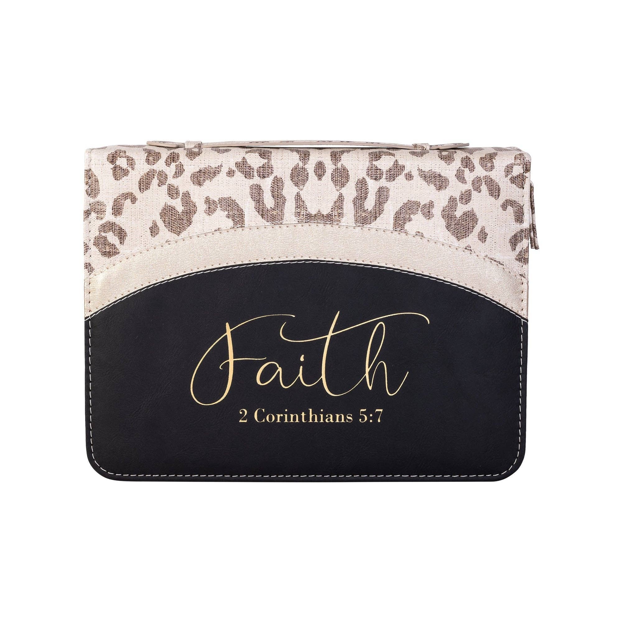 Divinity Boutique - Wholesale Bible Cover - Divine Details: Bible Cover - Leopard w/Metallic Gold0