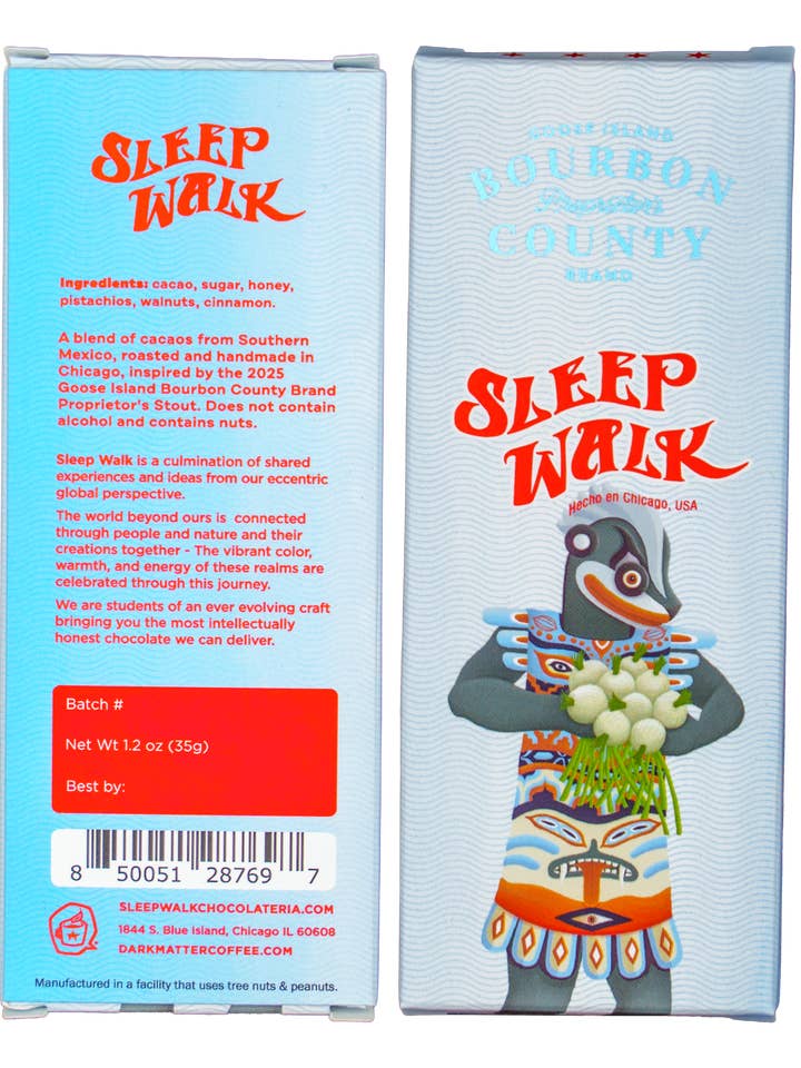 Schlafwandel Bourbon County Proprietor's Blend Bar für den Großhandel von Dark Matter Coffee