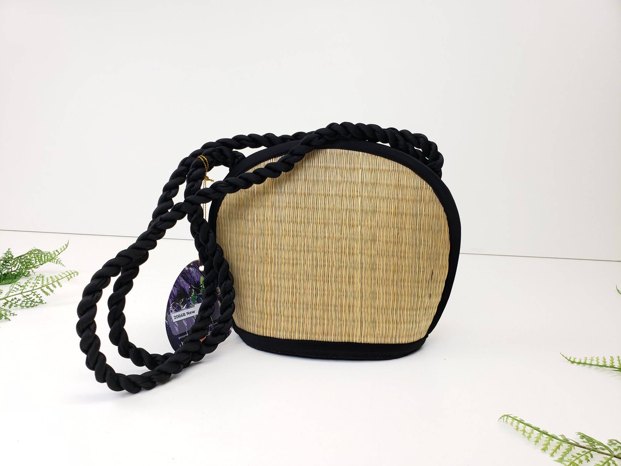 Baskets of Cambodia - Wholesale Crossbody Bag - Women's - Clamshell Shape Purse w/ Braided Handle & YKK Zipper6