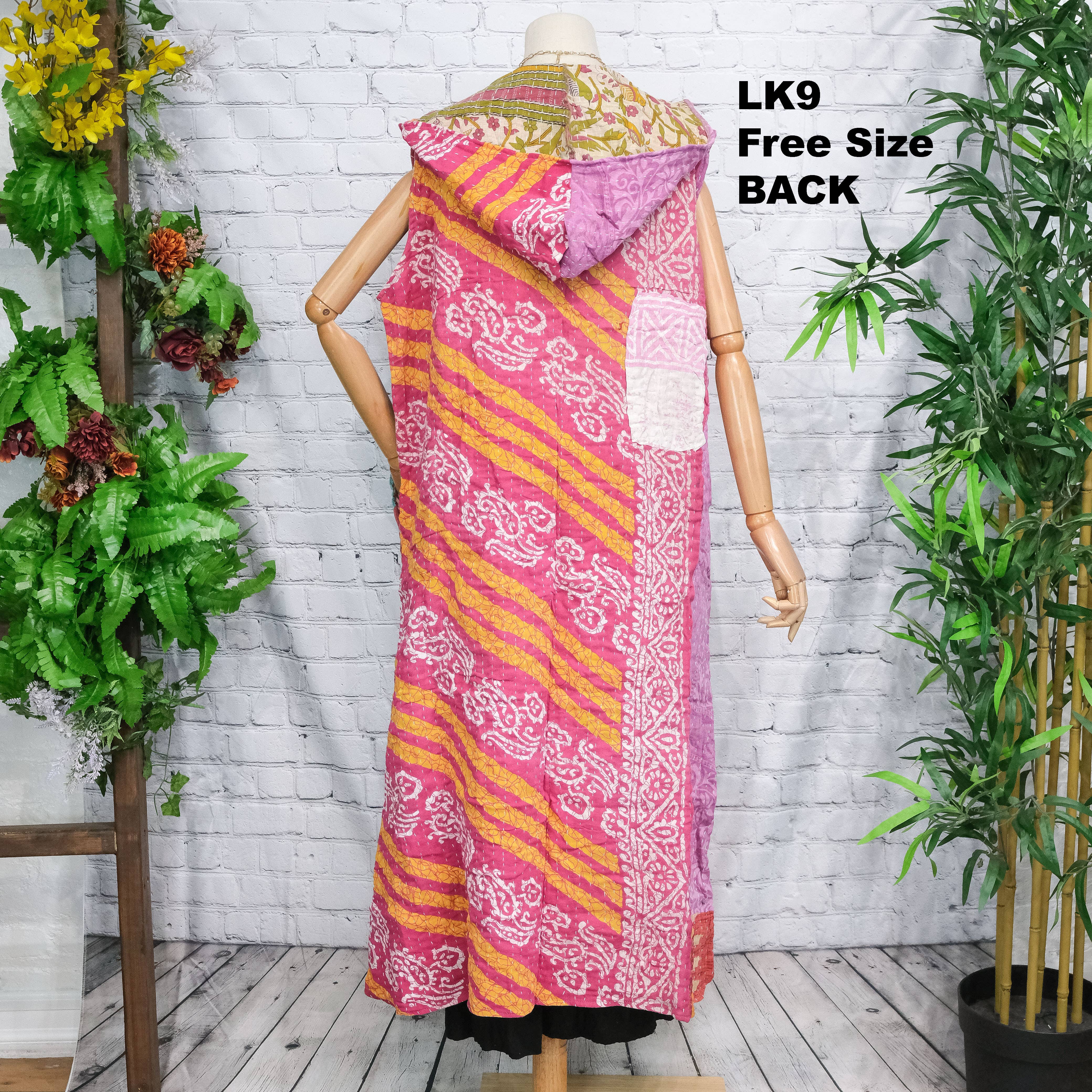 Karma Nepal Crafts - Wholesale Kimono - Women's - Bohemian Kantha Open Duster10