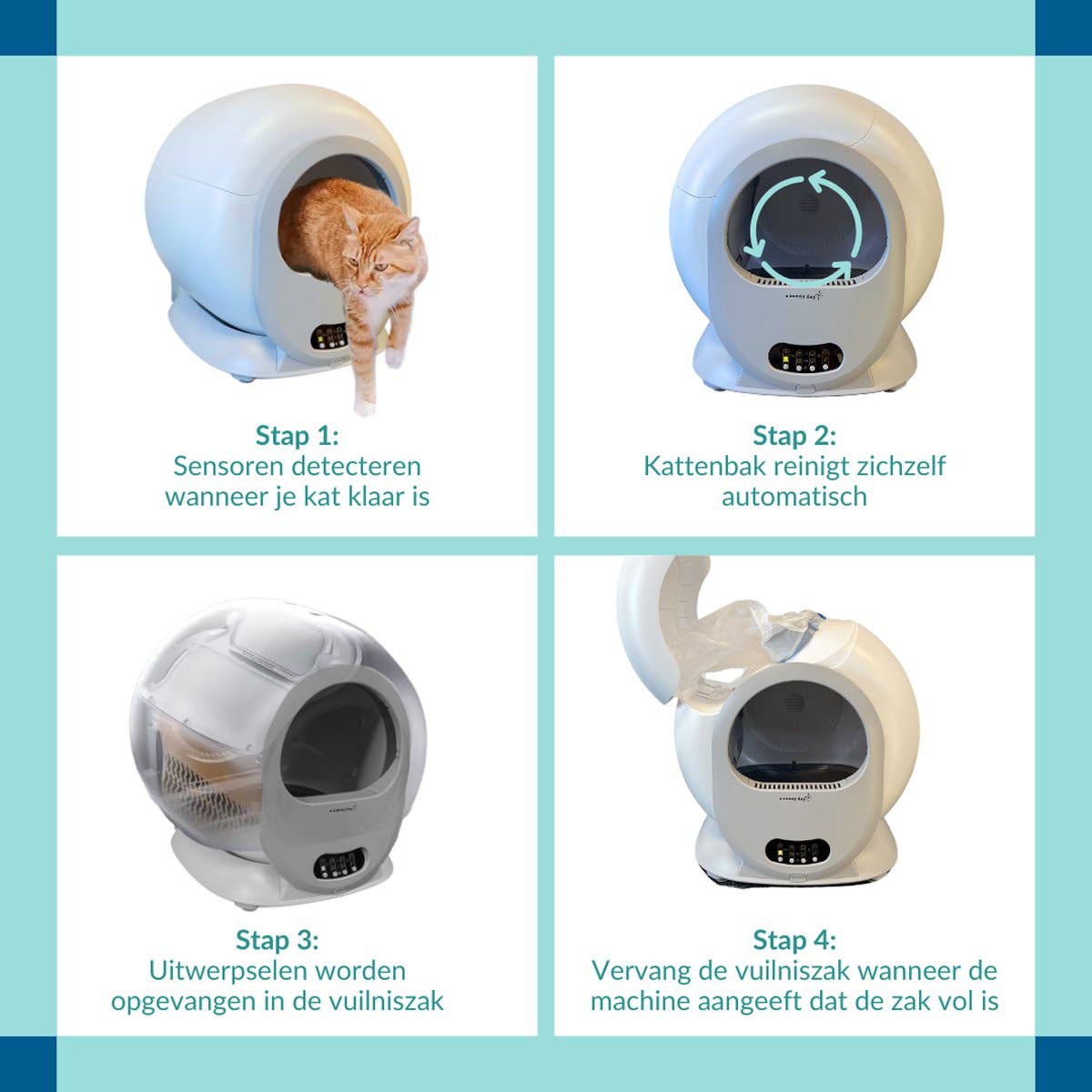 a sunny day - Wholesale Cat Litter Box - Self-cleaning litter box - 65 Liters - 2025 model10