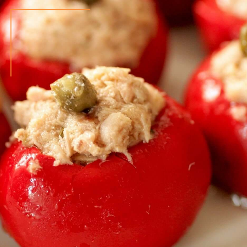 Antica Bottega Siciliana - Wholesale Pickled Vegetables - Stuffed Red Peppers with Tuna, Anchovies and Capers - 140g5