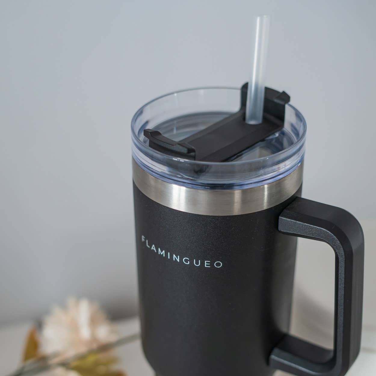 Flamingueo - Wholesale Insulated Mug/Tumbler - Black thermos bottle stainless steel 6