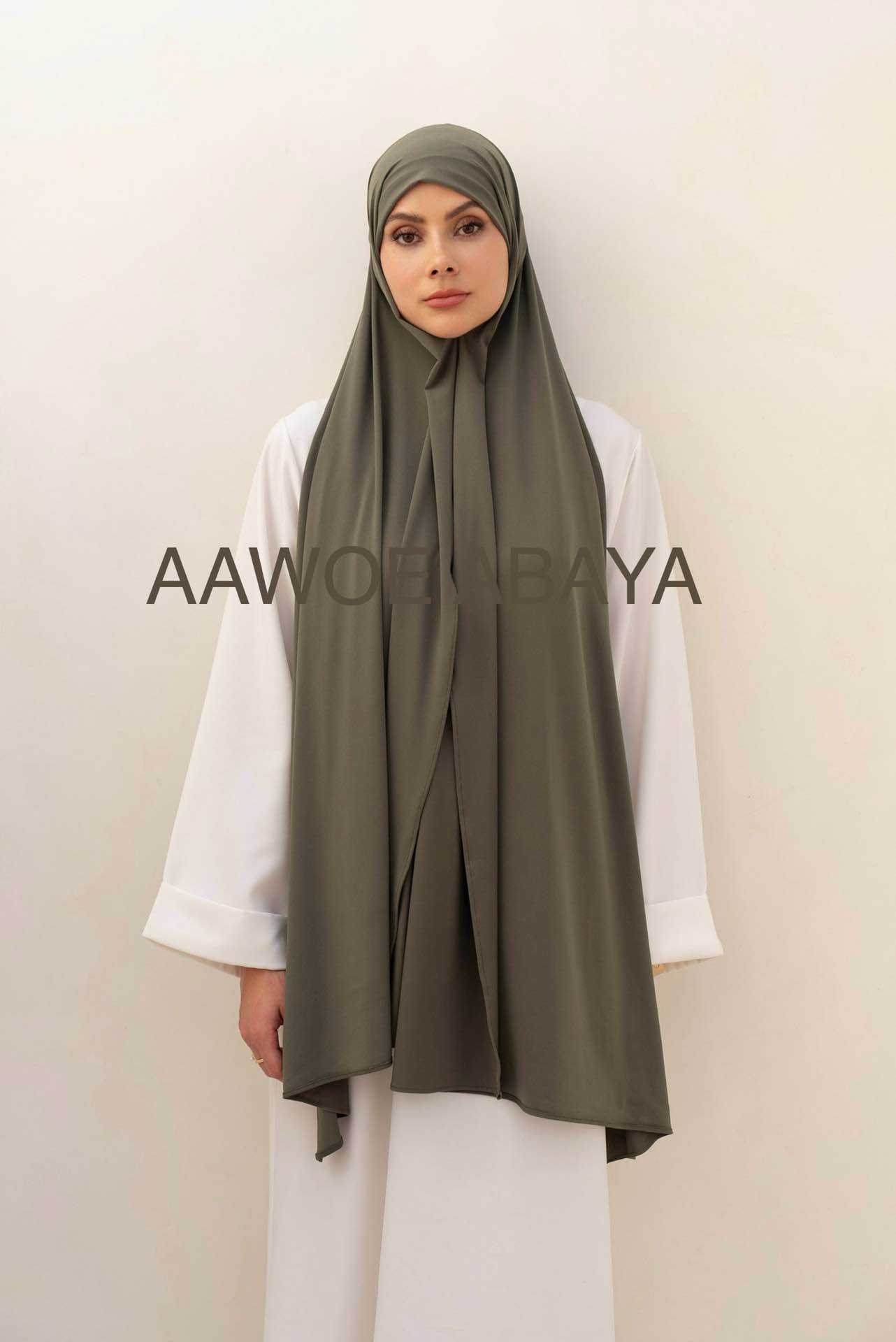 Aawoe Abaya – wholesale Hijab – Women’s – Jersey Rectangle Hijab with Tie - 70x200 cm - 24845
