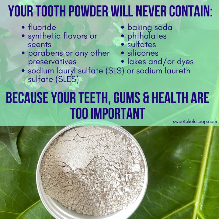 Sweet ʻŌkole Soap Co. - Wholesale Toothpaste - Herb Mineral Tooth Powder with Citrus, Clove & Noni6
