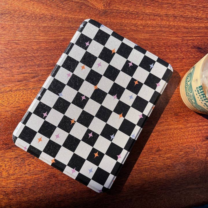 Magnetic Removable Cover & Stand - Checkered Kindle Case for wholesale by Market by Mari