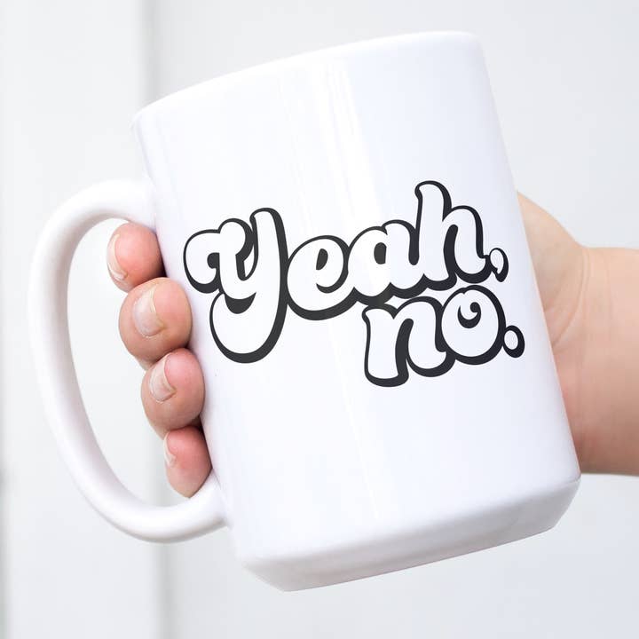 Pippa & Ky - Wholesale Coffee Mug - Yeah No Mug - Black