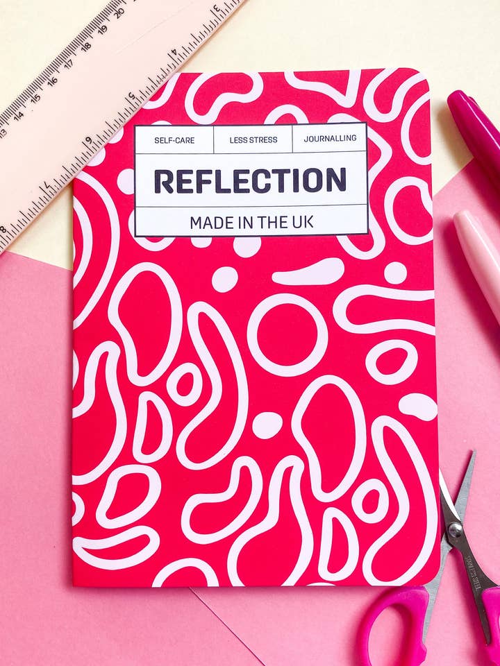 Reflection Journal With Pink Random Blobs for wholesale by Nevele Official
