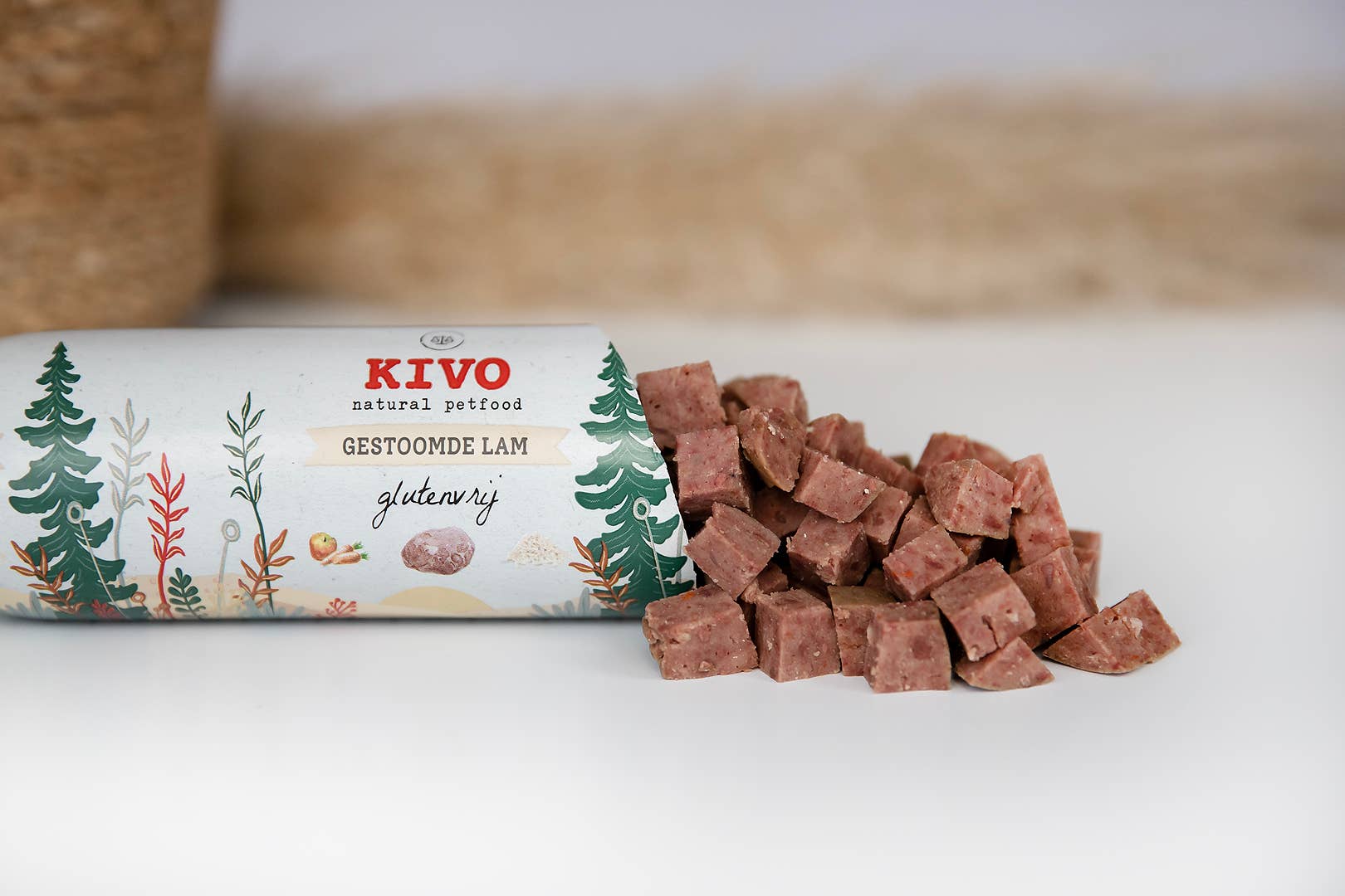 Kivo Petfood - Wholesale Pet Food - Dog - Steamed Meat - Lamb - Shelf-stable Sausage - Gluten Free2