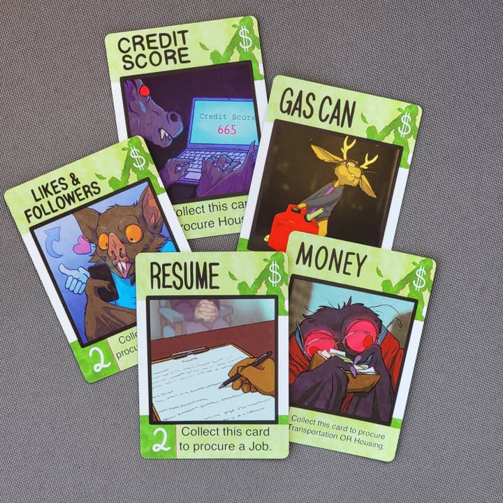 Quarter Press - Vente Jeux de société - Jeu de cartes de table HOOMANS, stratégie légère inspirée des cryptides9