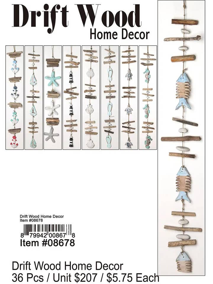 Décoration intérieure en bois flotté. pour la vente par Puka Creations