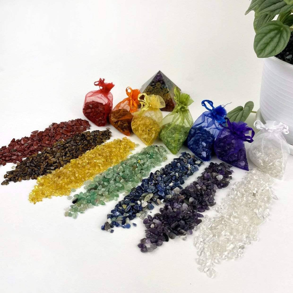 Rock Paradise - Wholesale Spiritual Stone/Crystal - 7 Chakra Assorted Spiritual Stone Gemstone Crystal Chips1