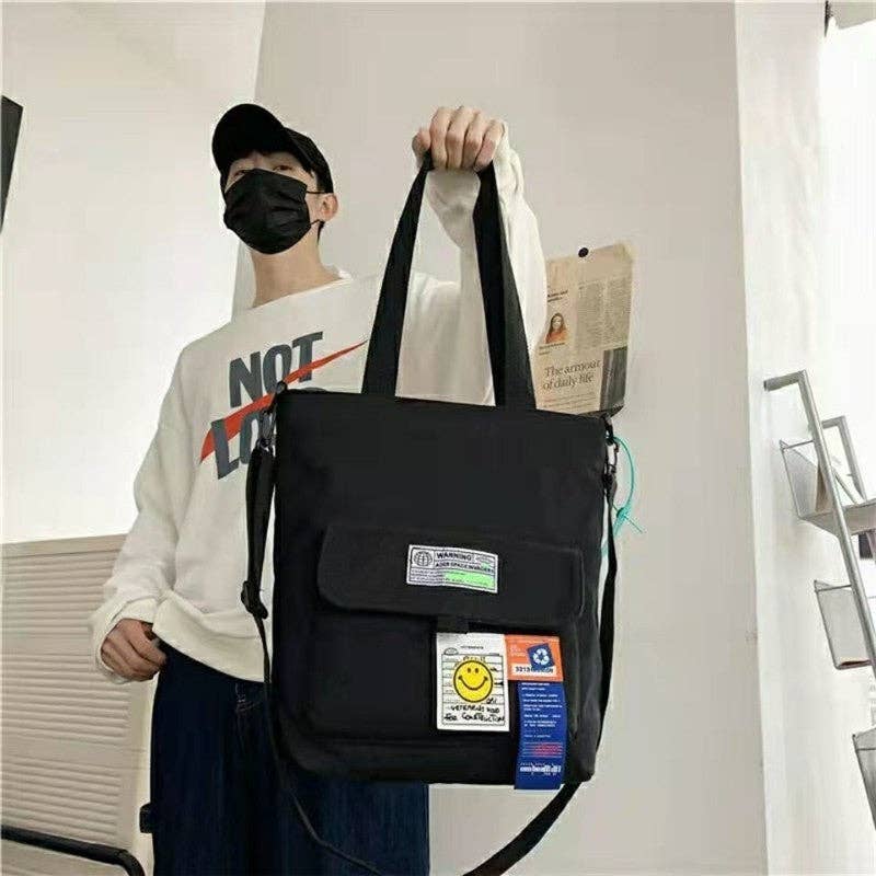 FurDecoration - Vendita all'ingrosso Borsa tote - Donna - Borsa a Tracolla Singola Versatile di Grande Capacità in Tela0