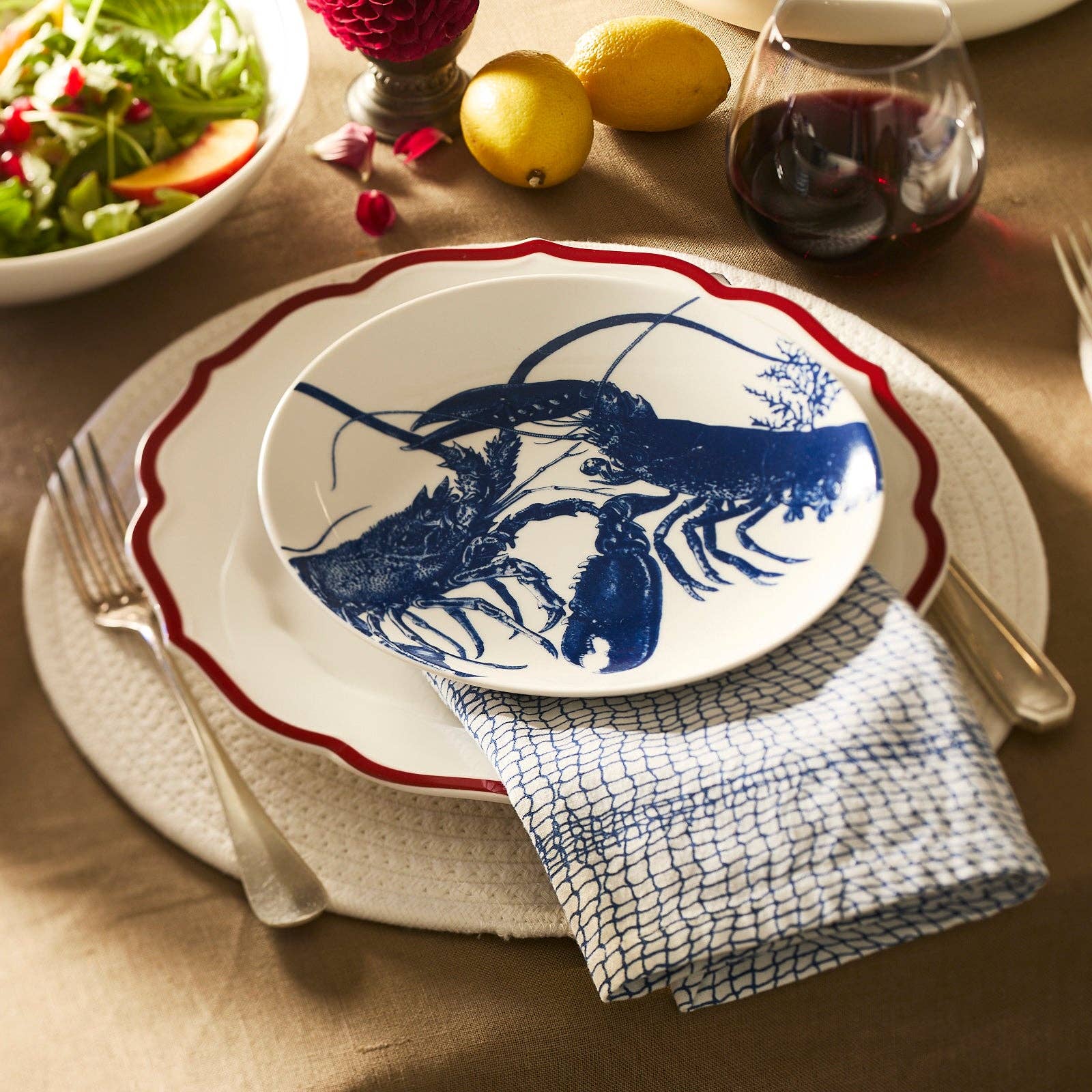 Caskata - Wholesale Dinner Plate - Stella Scalloped Crimson Dinner Plate6