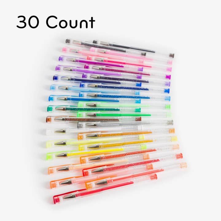 U Brands - Wholesale Pen - U Brands Live Colorfully Gel Pens, 30 CT Assorted Colors