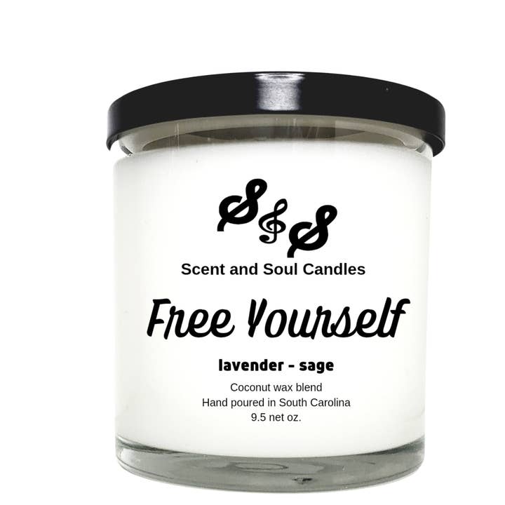 Free Yourself Candle for wholesale by Scent and Soul Candles