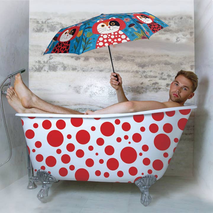 Naked Decor - Wholesale Umbrella - Women's - Museum Collection- Yayoi Kusameow Kitty Cat Umbrella3