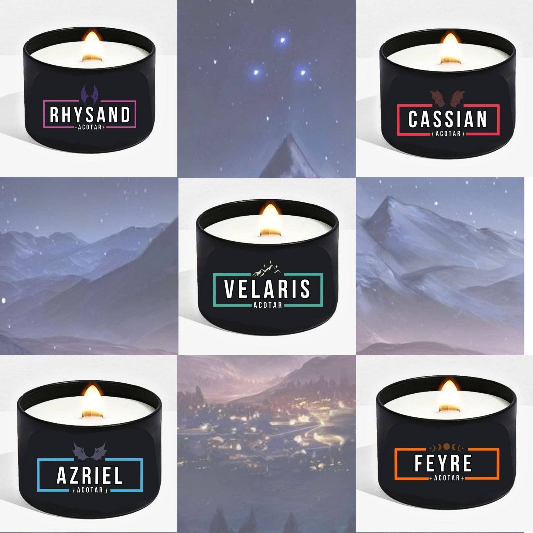 Little Smut Closet - Wholesale Jar/Filled Candle - Officially Licensed Rhysand - The Sarah J. Maas Collection3