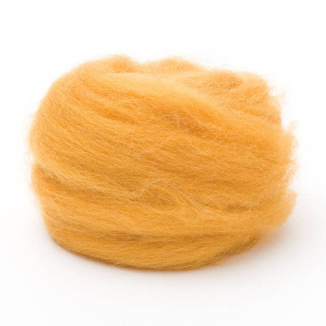 Butterscotch Corriedale Wool Roving 1 oz. for wholesale by Woolpets