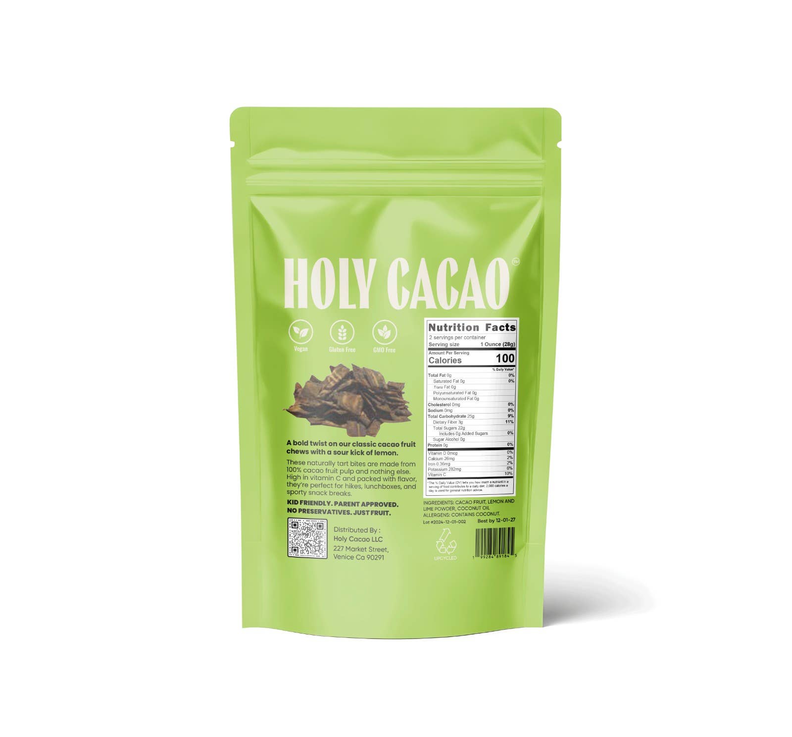 Holy cacao – Fruta seca/desidratada por atacado – Fruto de Cacau Desidratado, 100% Natural Sem Açúcar Adicionado, 57 g1