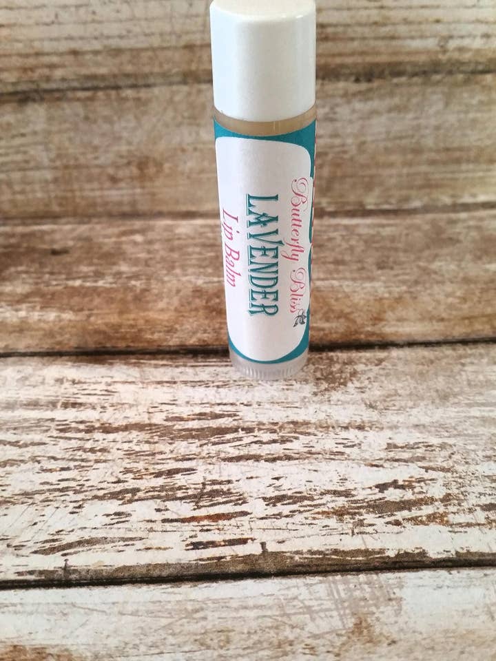 Vitamin E Lip Balm | Lavender Lip Balm | All Natural Lip Balm | Handmade Lip Balm | Lavender | Lip Balm Tubes | Lip Gloss | Natural Balm for wholesale by Butterfly Bliss