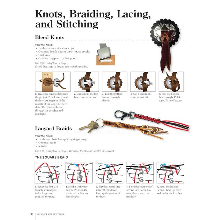 Fox Chapel Publishing - Vente Livre sur l'artisanat, les loisirs créatifs et le bricolage - Projets en cuir - Techniques, modèles et instructions4