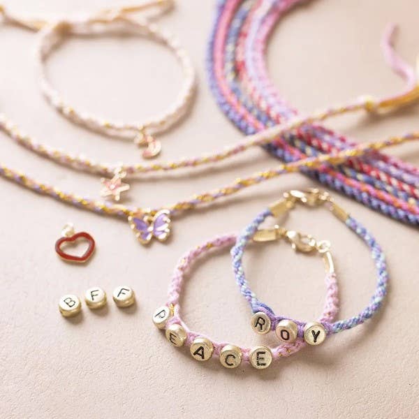 Creativ Company – Kit de artesanato DIY por atacado – Kit de joalharia DIY - Kumihimo - Pulseiras Amizade1