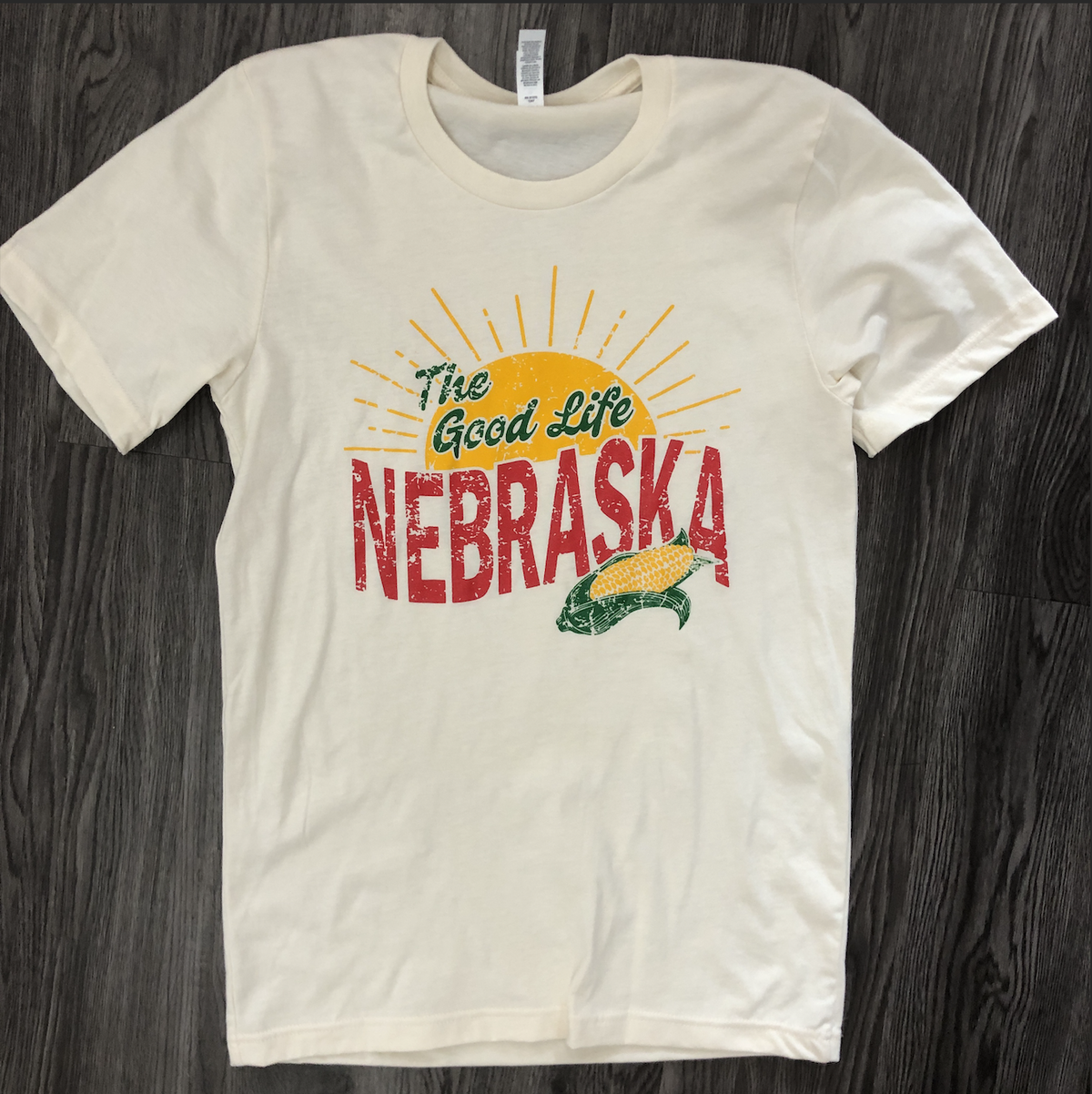West Anna Designs - Wholesale Screen Printed T-Shirt - Women's - Nebraska The Good Life Graphic Tee1