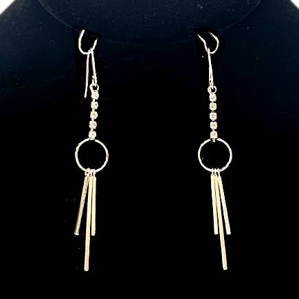 Circle w/ Three Fingers & Crystals for wholesale by Peaceful Village Inc.