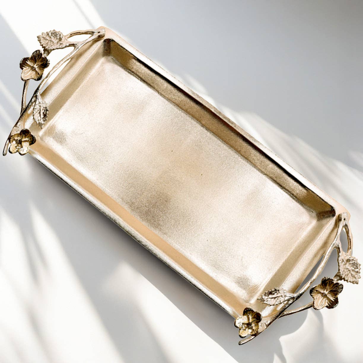 Decozen - Wholesale Decoratief dienblad - Wilde Bloem – Artistiek Decoratief Huisaccessoire Handgemaakte Badkamer Vanity Tray0