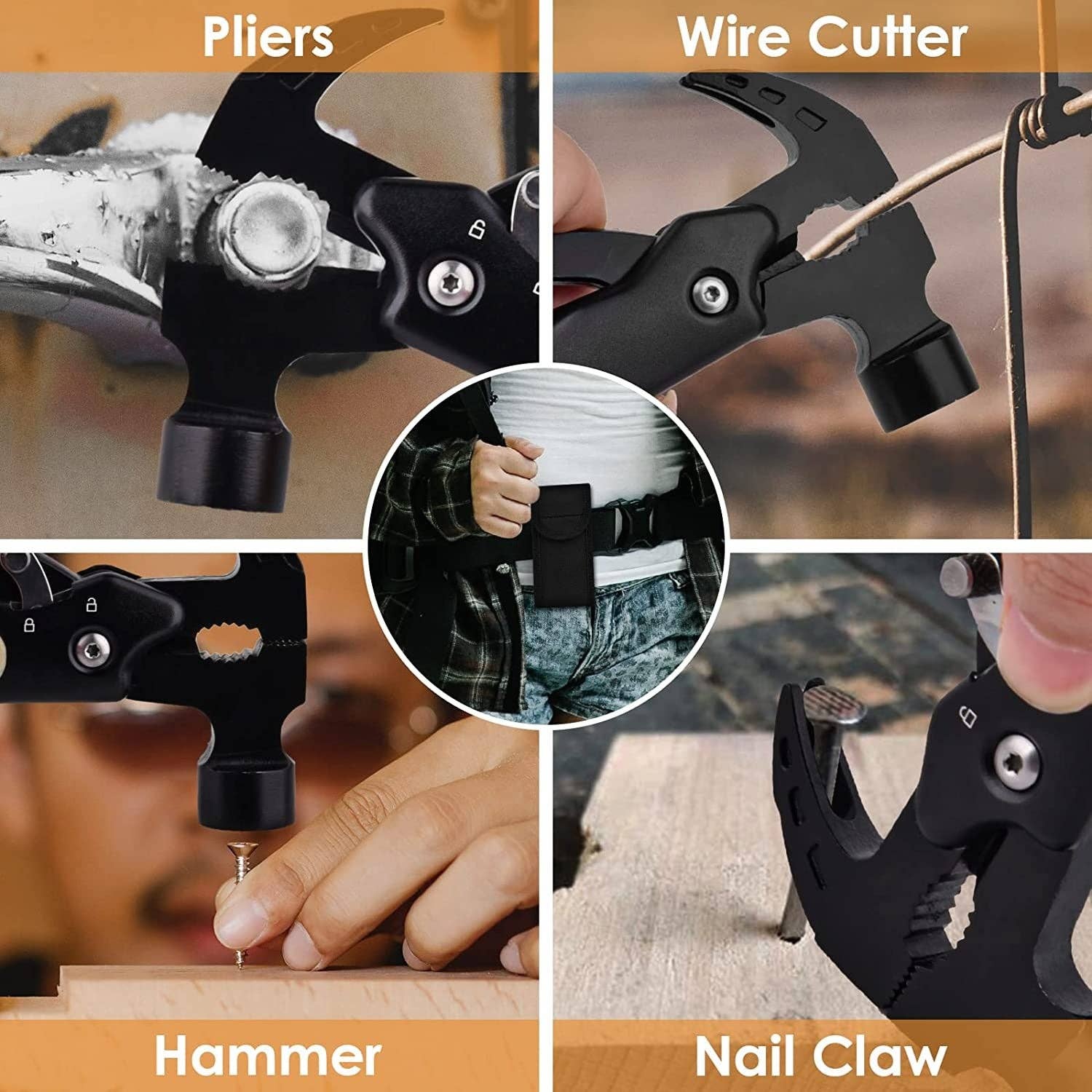 VIGOR - Wholesale Handy Tool - All In One Multitool Survival The Claw Hammer Martelos Campi22