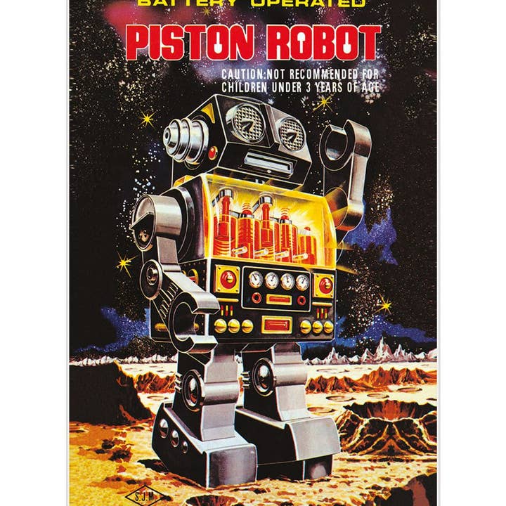 The Art Group – wholesale Wall Accent – Battery Operated Piston Robot MPPR54520