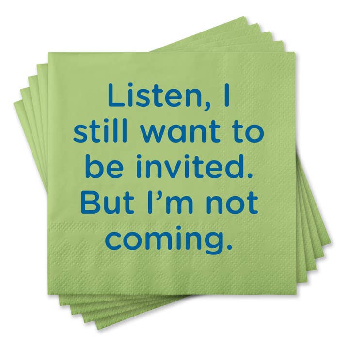 Serviettes de cocktail amusantes - Voulez-vous être invité pour la vente par Chris’s Stuff Inc.