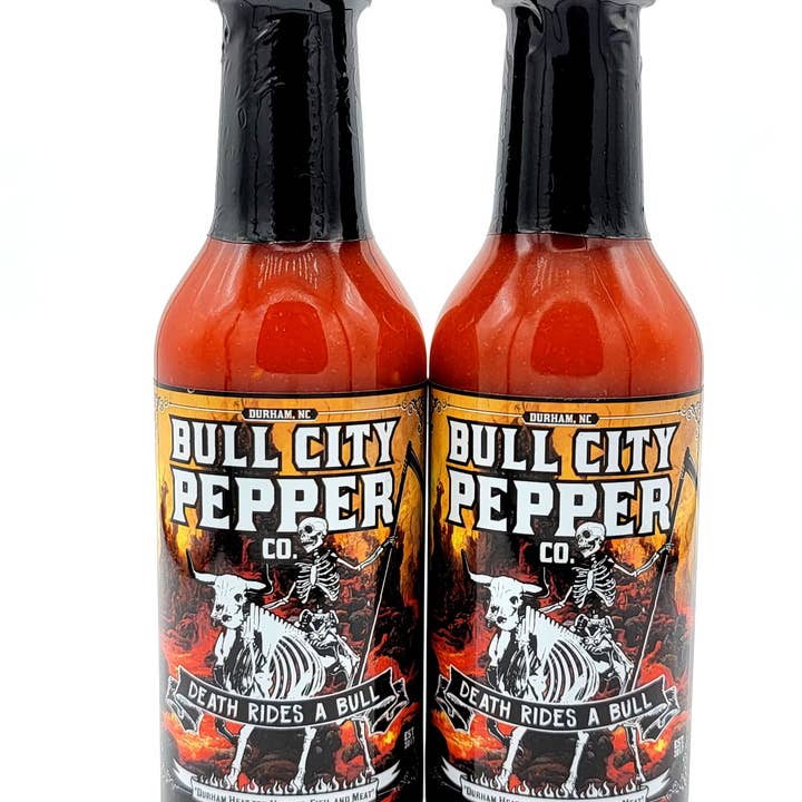 Bull City Pepper Co. - Wholesale Hot Sauce - Death Rides A Bull Hot Sauce - Pack of 125