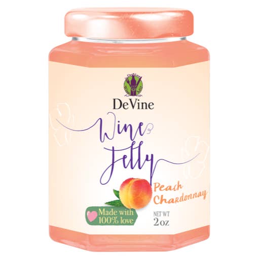 DeVine Wine Jelly - Wholesale Jam/Jelly - Peach Chardonnay Wine Jelly