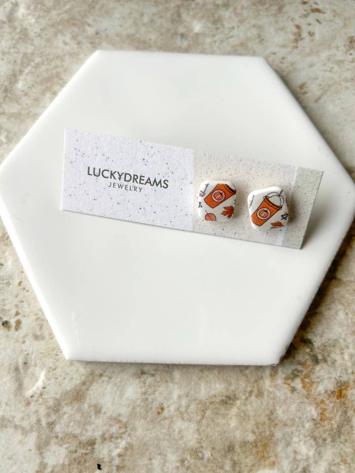 Fall Studs pumpkin spice for wholesale by LuckyDreams