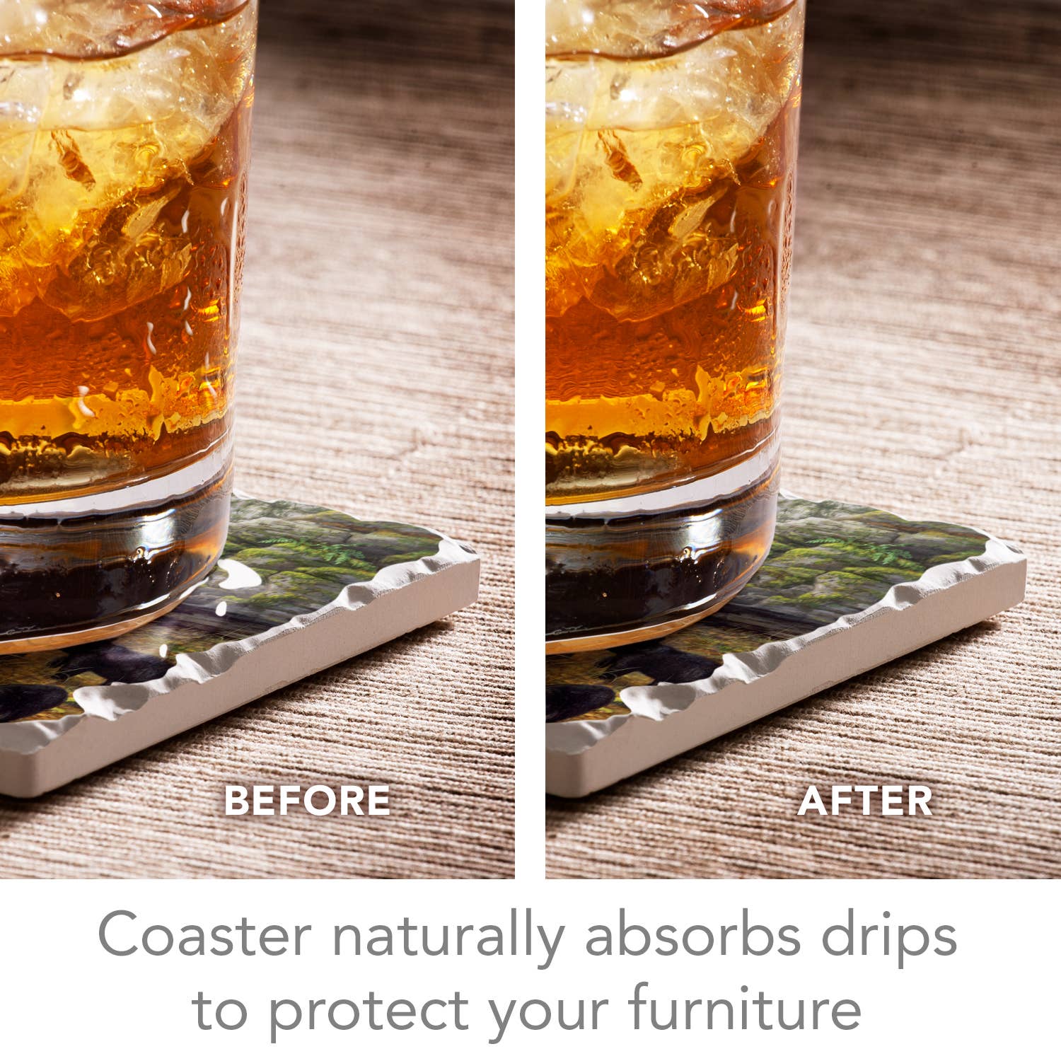 CounterArt/Highland Home/Thirstystone/CoasterStone - Venta al por mayor Posavasos - Posavasos con diseño surtido de imágenes de Keeping Watch, 4 unidades5