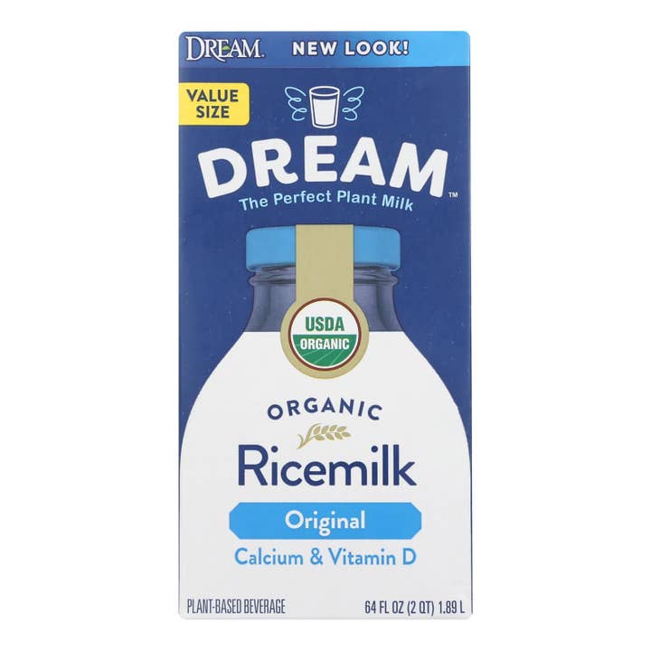 Everyday Supply Co - Wholesale Non-Dairy Milk - Rice Dream Organic Enriched Rice Drink, Case of 8, 64 Fl Oz