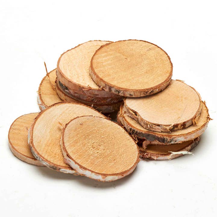 Wood Slices 3.5" 12pc/bag for wholesale by Portofino International Trading, USA