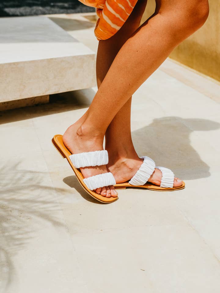 Pink Haley - Vente Sandales – femme - Sandales à talons en lin et cuir Loretta3