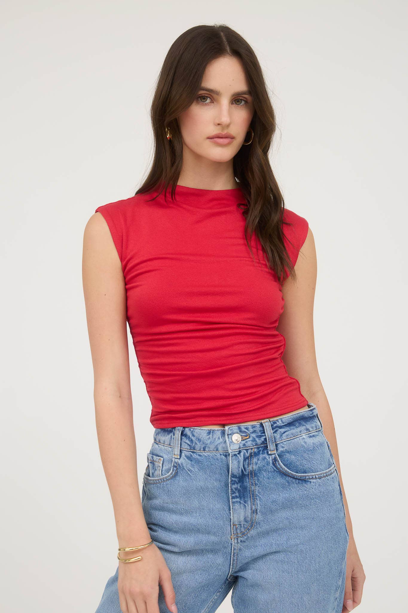 The Workshop Studio - Vente Haut en maille – femme - TOP EN MAILLE FRONCÉE À COL CHEMINÉE RÉVERSIBLE (PRÉ-COMMANDE)28